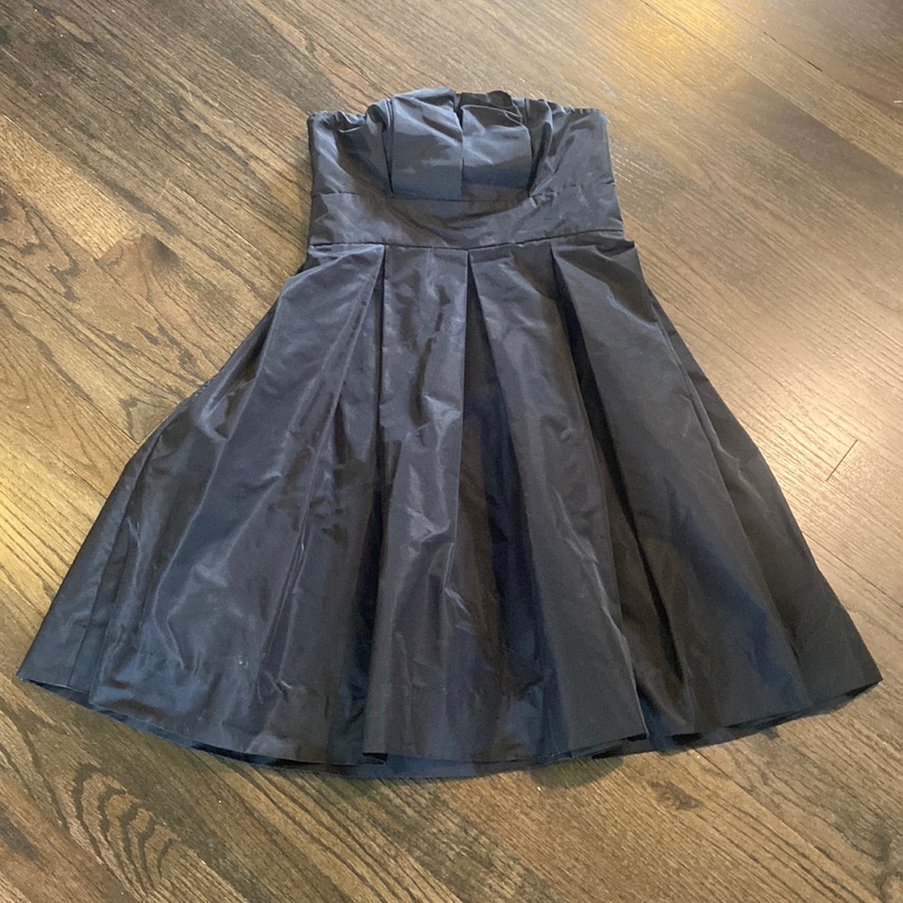 Moda International Black Dress 2 EUC Strapless Bridesmaid Prom Homecoming